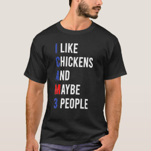 Camiseta Gran amor por los pollos Me gustan los pollos Sarc