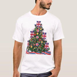 Camiseta Gran Árbol Británico de Navidad Europa Británica