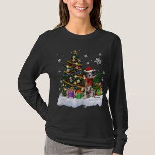 Camiseta Gran árbol navideño de danés ilumina Santa X-mas