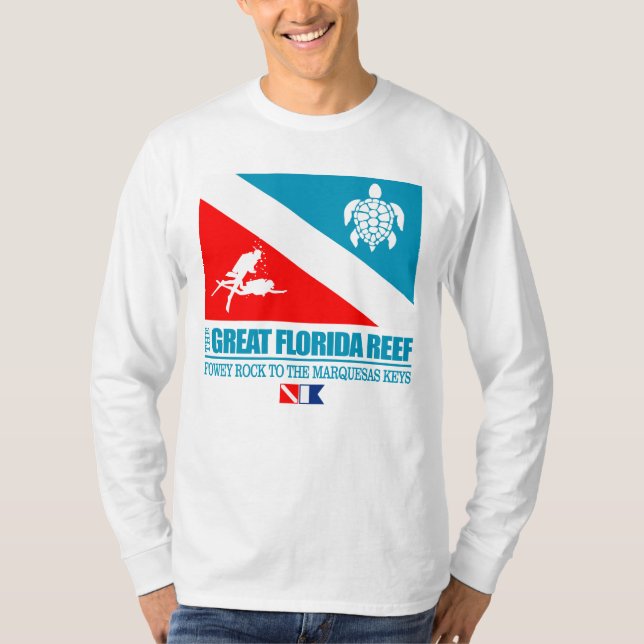 Camiseta Gran arrecife de Florida (sq. (Anverso)