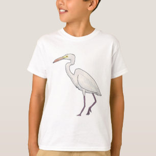 Camiseta Gran arte de aves de Egret