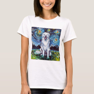 Camiseta Gran arte de perros blancos grandes de Noche Stark