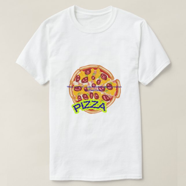 Camiseta Gran Arte de Pizza – Ilustración de Rebanada Queso (Diseño del anverso)