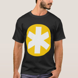 Camiseta Gran Asterisk - Ámbar y Blanco