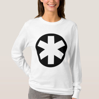 Camiseta Gran Asterisk - Blanco y negro