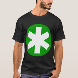 Camiseta Gran Asterisk - Verde y Blanco