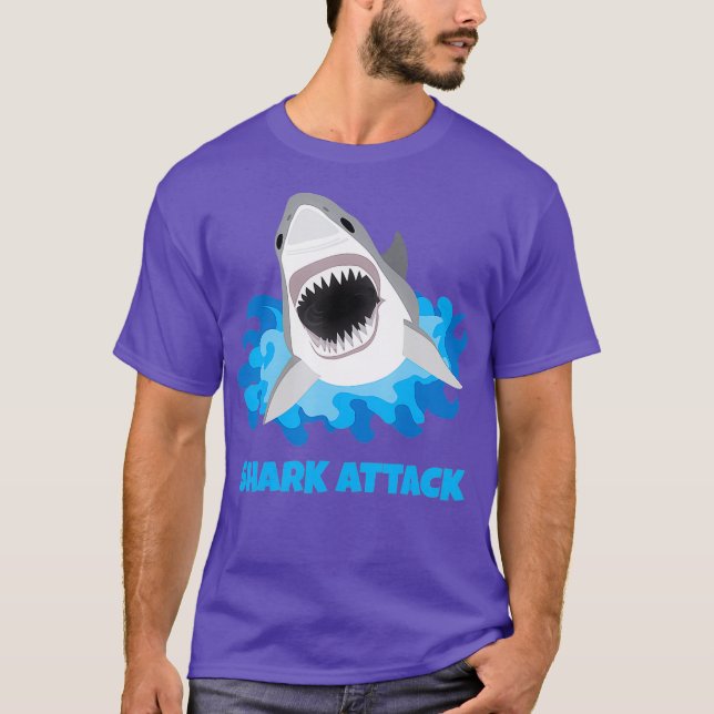 Camiseta Gran ataque al tiburón blanco es gracioso (Anverso)