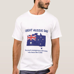 Camiseta GRAN AUSSIE DAD Fuerte valiente Personalizado