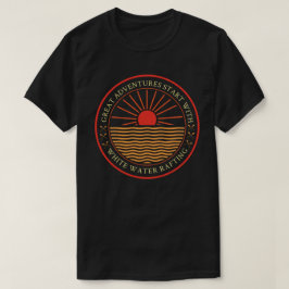 Camiseta Gran aventura comienza con rafting