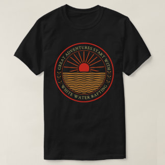 Camiseta Gran aventura comienza con rafting