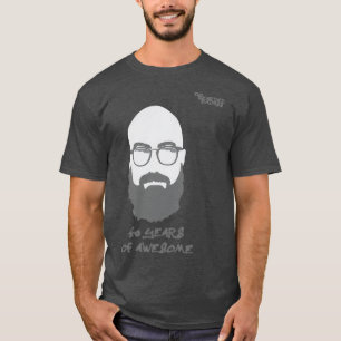 Camiseta Gran Badass con barba de 40 años de asombroso