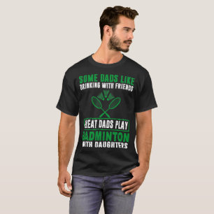 Camiseta Gran bádminton de los papás con día de padres d