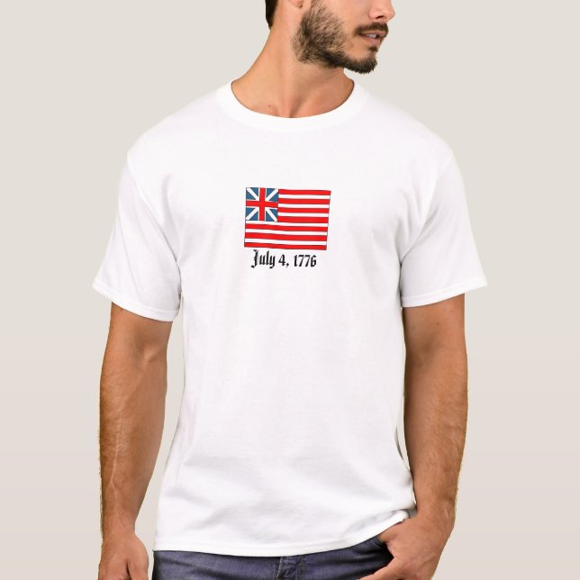 Camiseta Gran Bandera de la Unión, 4 de julio de 1776 (Anverso)
