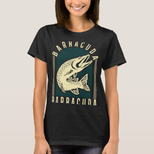 Camiseta Gran Barracuda Cuda Pesca Vida Silvestre Agua sala