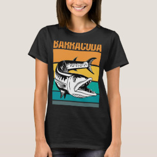 Camiseta Gran Barracuda Cuda Pesca Vida Silvestre Agua sala