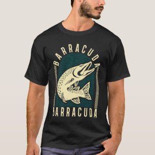 Camiseta Gran Barracuda Cuda Pesca Vida Silvestre Agua sala