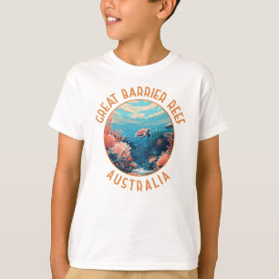 Camiseta Gran Barrera de Arrecifes Australia Arte con probl