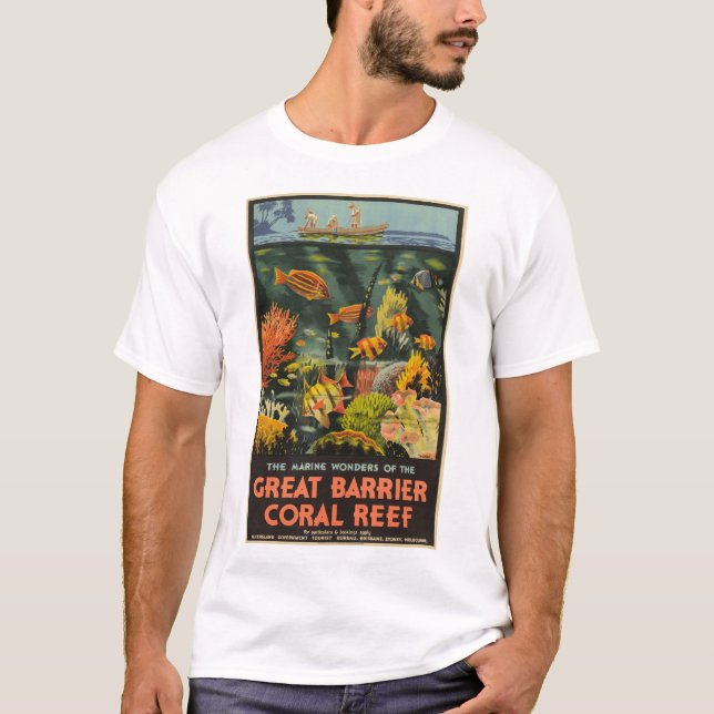Camiseta Gran Barrera de Coral Poster 1933 (Anverso)