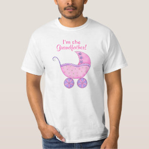 Camiseta Gran bebé Chica Rosa Buggy "Soy el abuelo"