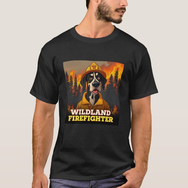 Camiseta Gran bombero de Dane Wildland (Anverso)