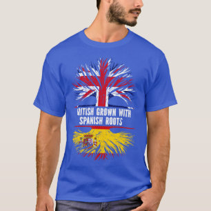 Camiseta Gran Bretaña crece con raíces españolas Bandera Re