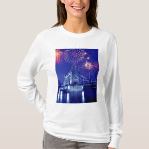 Camiseta Gran Bretaña, Londres. Fuegos artificiales sobre 