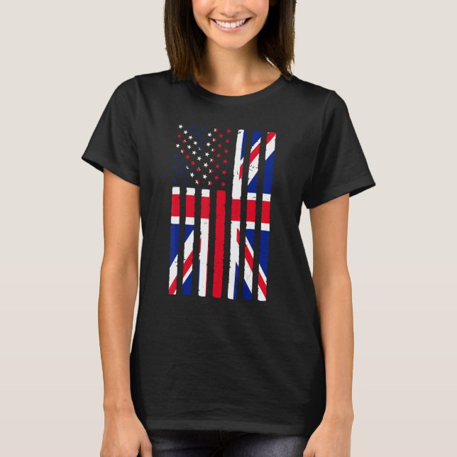 Camiseta Gran Bretaña Roots Estados Unidos Patrimonio de la (Anverso)