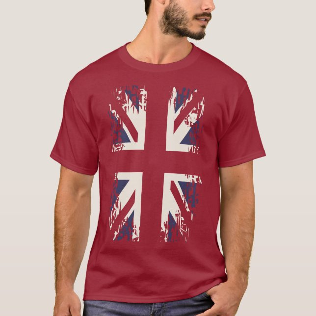 Camiseta Gran Bretaña "Union Jack" (bandera BRITÁNICA). (Anverso)