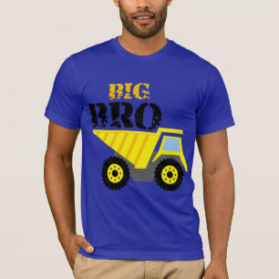 Camiseta Gran Bro Construcción Camión de volquete amarillo