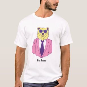 Camiseta Gran Bruno - Oso en suite rosa