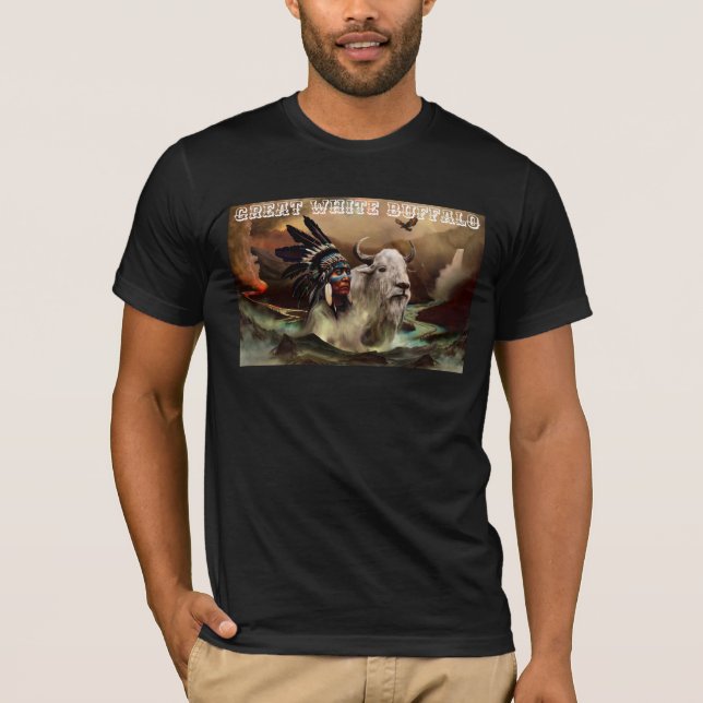 Camiseta Gran búfalo blanco (Anverso)
