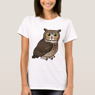 Camiseta Gran búho de cuernos