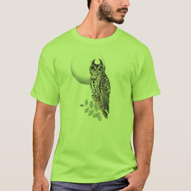 Camiseta Gran búho de cuernos de Gaurdian- (Anverso)