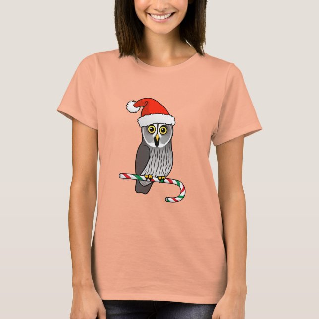 Camiseta Gran búho gris Santa (Anverso)
