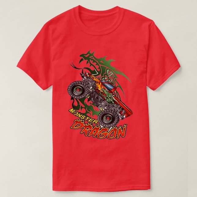 Camiseta gran camión de carreras 2 (Diseño del anverso)