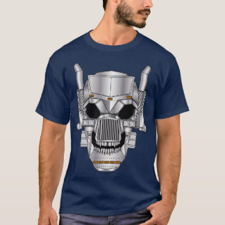 Camiseta Gran Camión Monster Skull Regalo Para Camionero