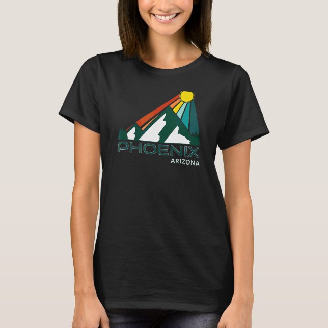 Camiseta Gran Can Retro Sunset de Phoenix Arizona 70 (Anverso)