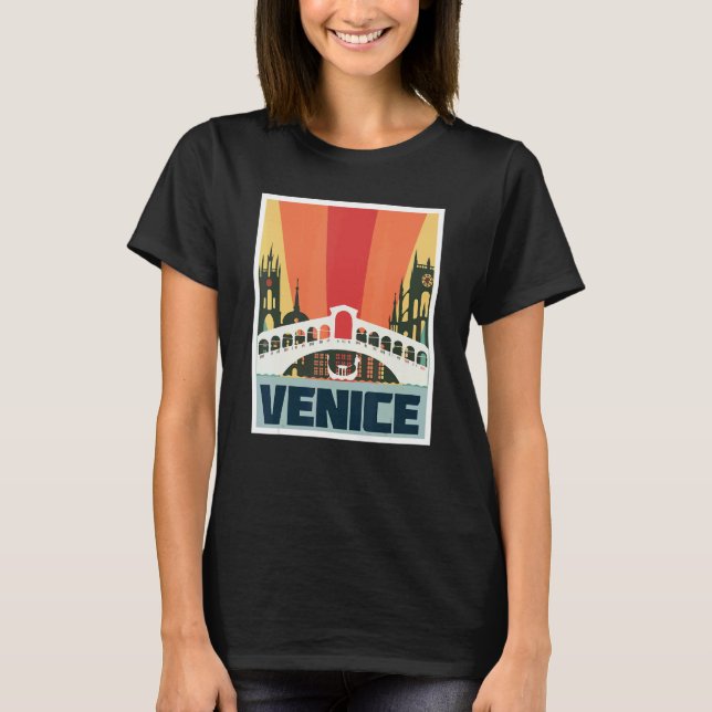 Camiseta Gran Canal de Italia Puente Venecia Tour Lagoon C (Anverso)