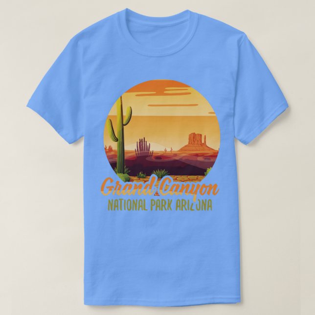 Camiseta Gran Cañón Arizona Parque Nacional Estadounidense  (Diseño del anverso)