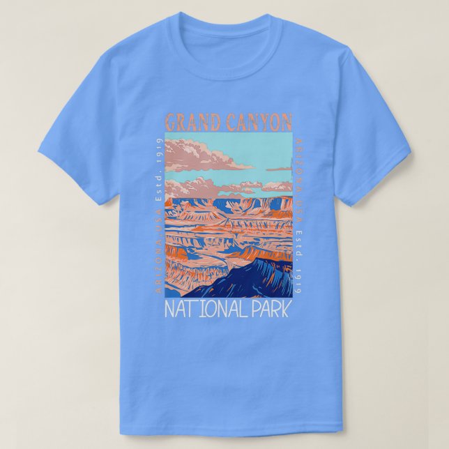 Camiseta Gran Cañón Parque Nacional Arizona Molestias (Diseño del anverso)