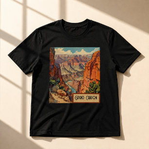 Camiseta Gran Cañón Vintage Paisaje del Suroeste