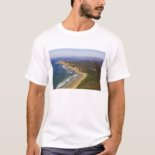Camiseta Gran Carretera Oceánica y faro Split Point, (Anverso)