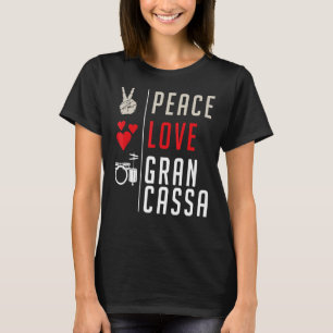 Camiseta Gran Cassa Instrumento Musical Bass Drum Gran Cass