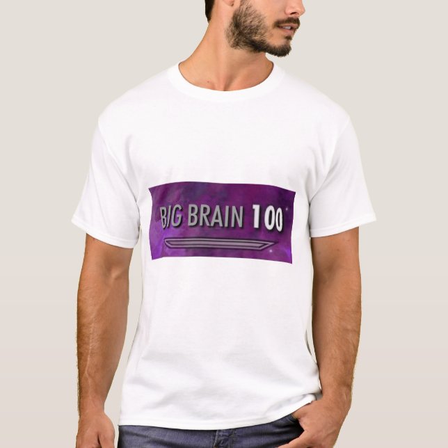 Camiseta Gran Cerebro 100 morado (Anverso)