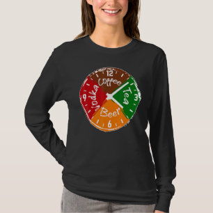 Camiseta Gran Cerveza Fiesta Tiempo Reloj Bebida Alcohol Fe