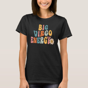 Camiseta Gran Chica de Virgo Energy Groovy Retro Birthday