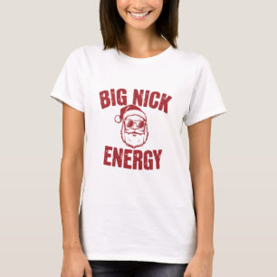 Camiseta Gran Chiste de Navidades de Nick Energy Funny Sant