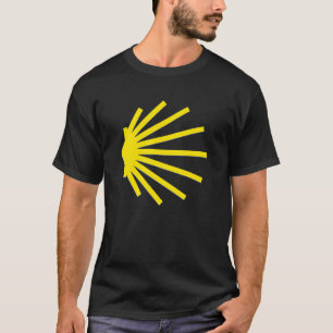 Camiseta Gran concha de vieira amarillo Santiago De Compost
