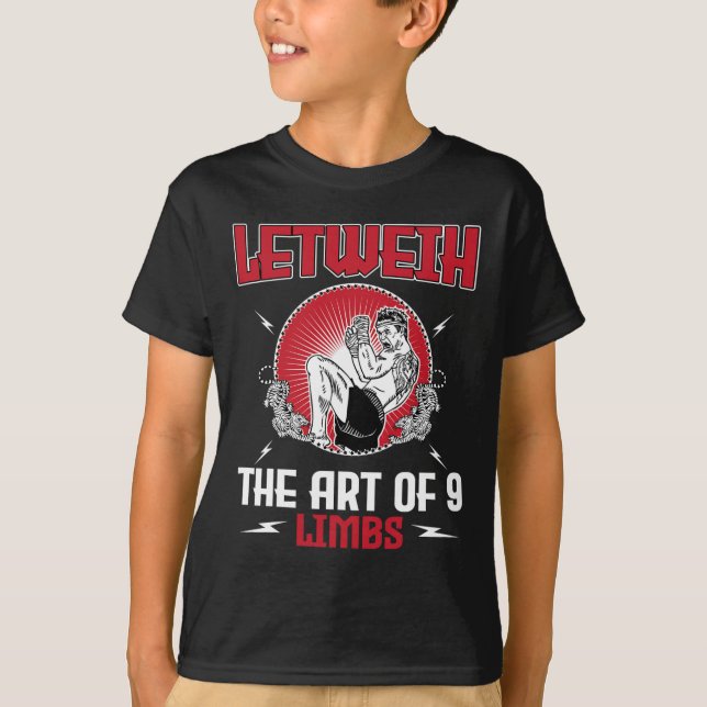 Camiseta Gran conjunto de boxeo Lethwei patada Mma Kickboxi (Anverso)