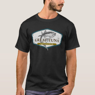 Camiseta Gran Conquistador de Atún Caña de Pescar Mar Pesca